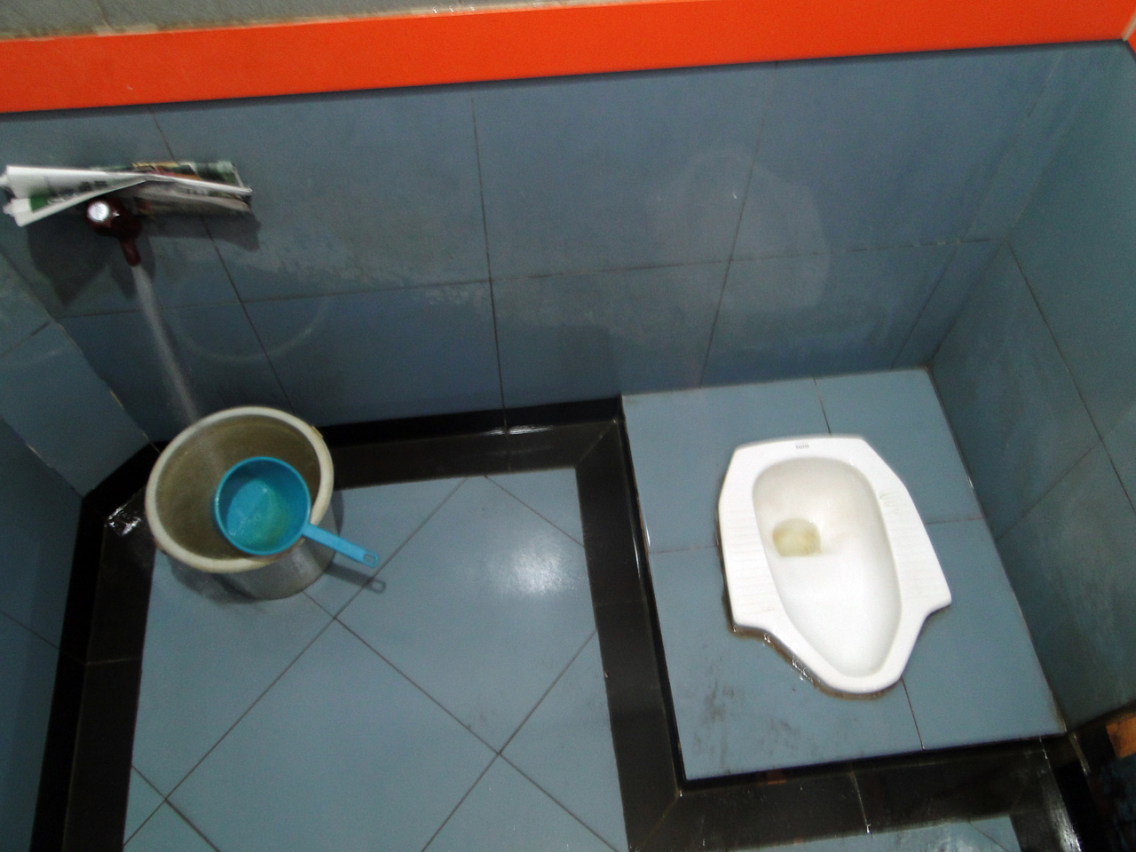 WC-Pause: kurz, aber legendär.