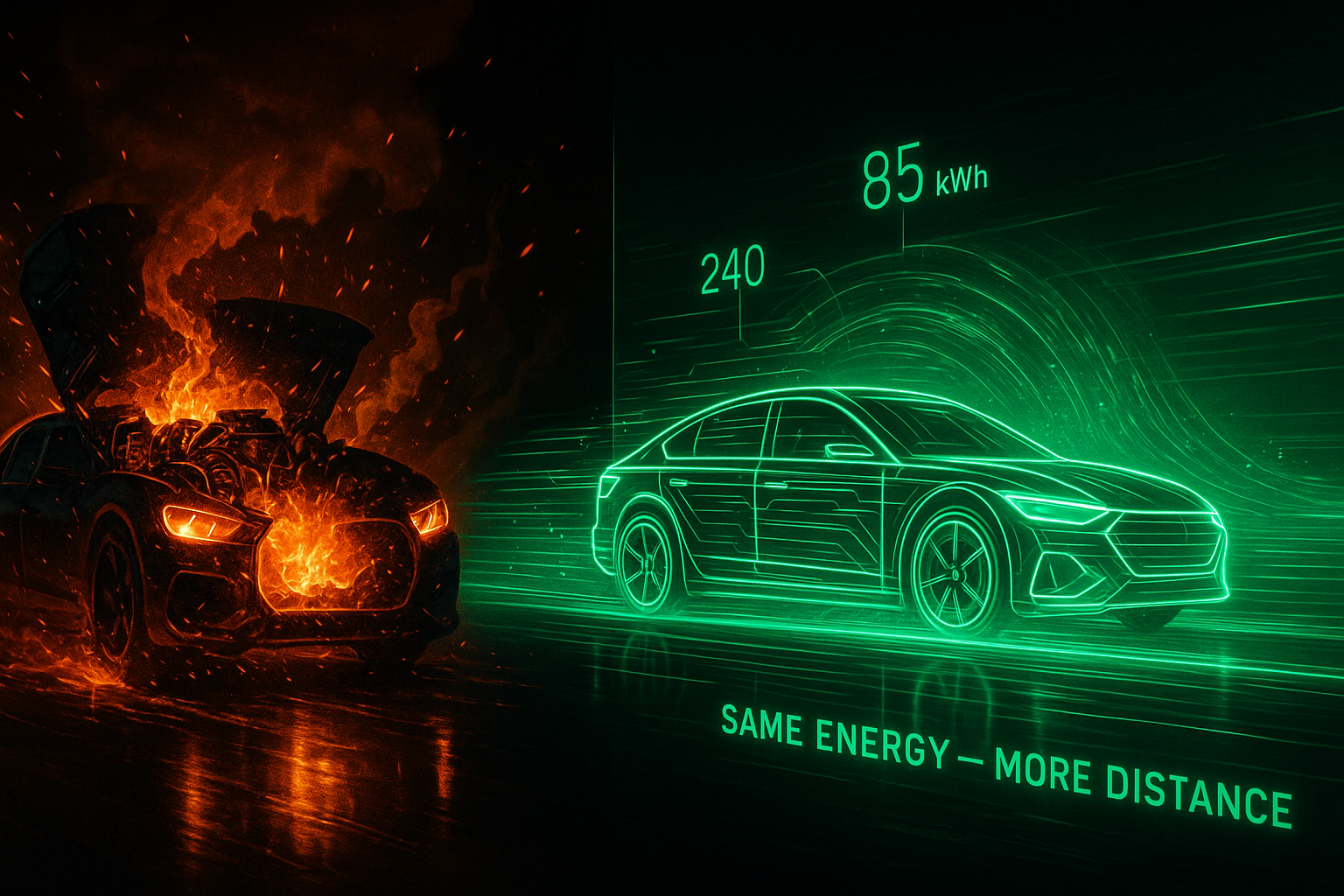Energievergleich: Verbrenner vs. E-Auto