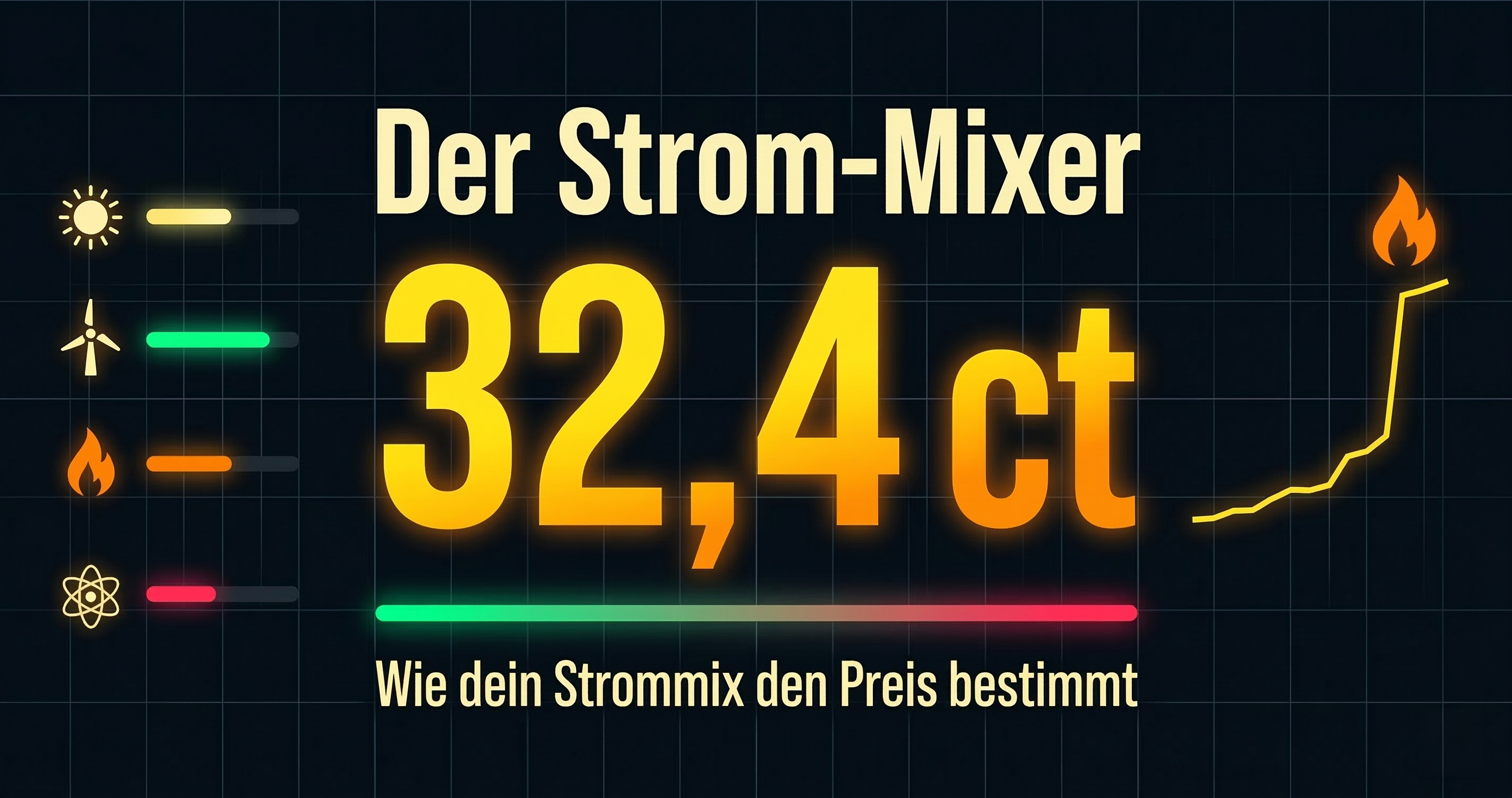 Der Strom-Mixer ⚡ – Wie teuer ist dein Strommix wirklich?